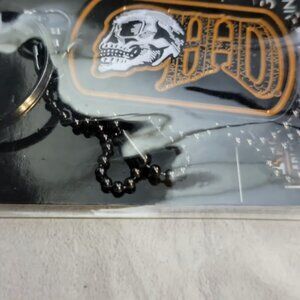 Harley Davidson bad A Skull Necklace key chain